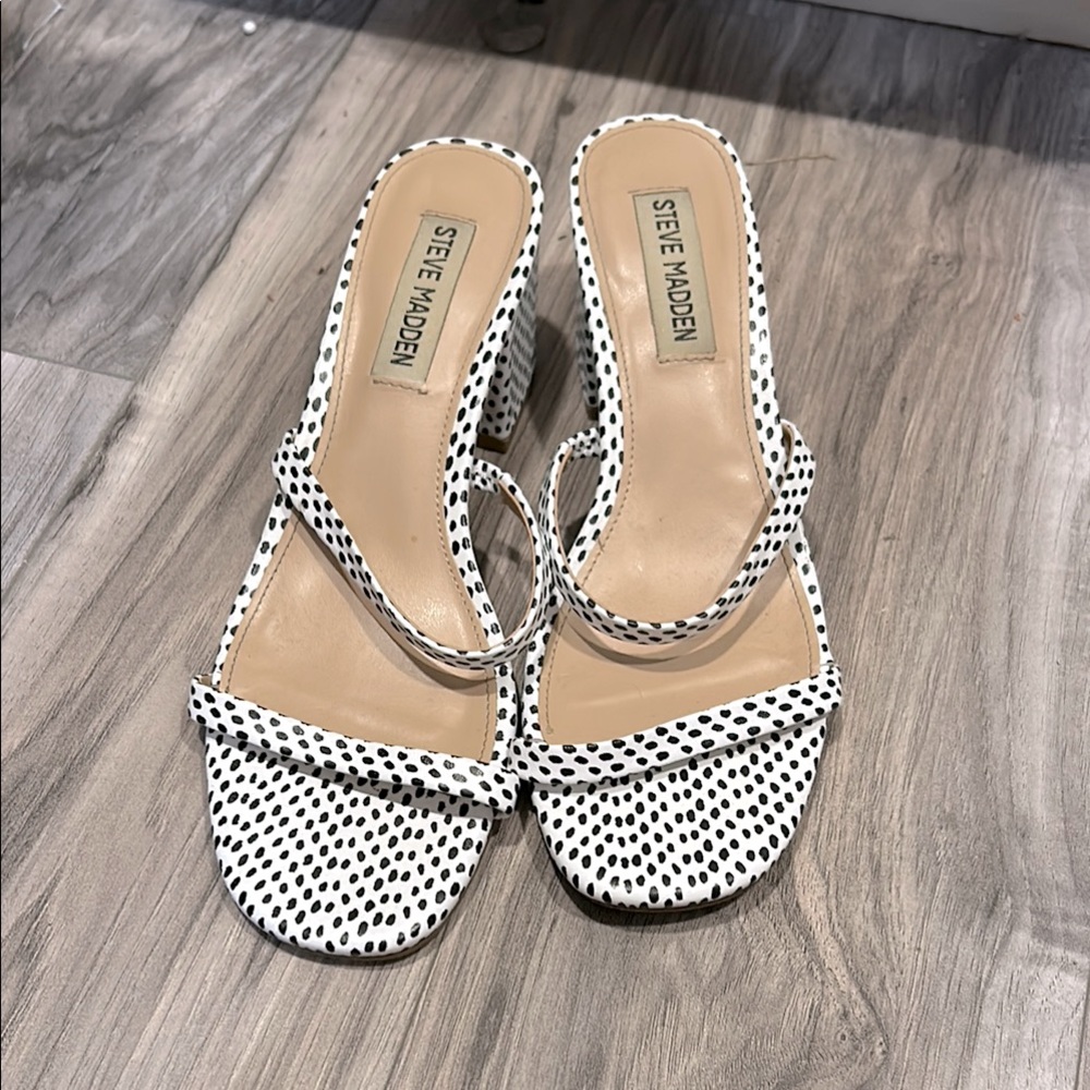Steve Madden Black and White Women's Shoes